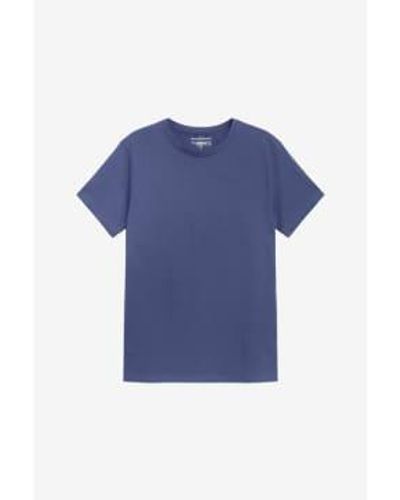 Bread & Boxers Blue crew hals reguläres t-shirt - Blau