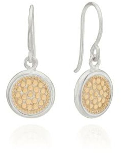 Anna Beck Classic Circle Drop Earrings - Metallizzato