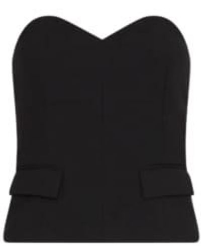 Marella Top bustier - Negro