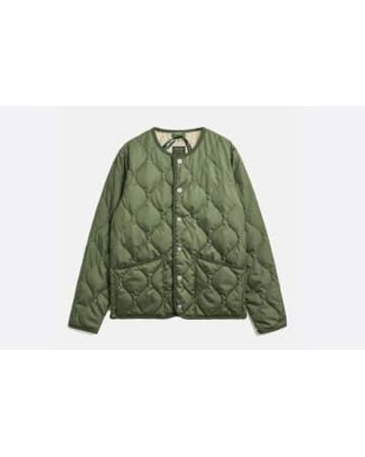 Taion Military Crew Neck Down Jacket 1 - Verde