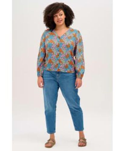 Sugarhill Sugarhill Brighton Imelda Blouse - Blue