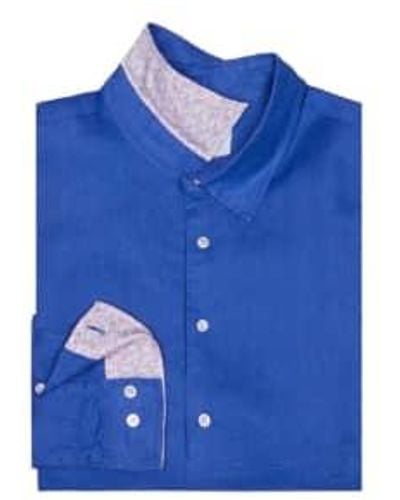Pinkhouse Mustique Dazzling Linen Shirt - Blue