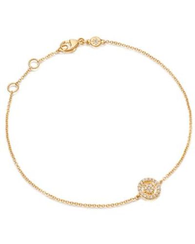 Astley Clarke Mini Icon Aura Bracelet 14ct Gold / Diamond - Metallic