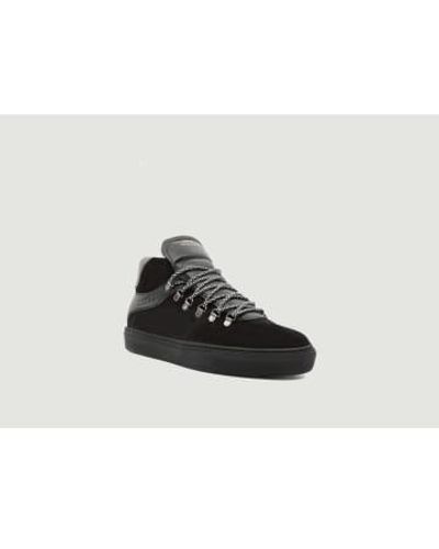 Zespà Zsp12 Calf Suede Sneakers 40 - Black