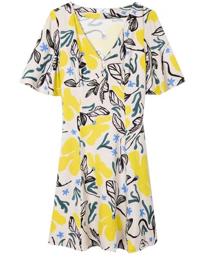Paul Smith Yellow Floral Printed Dress