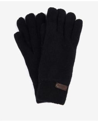 Barbour Wool Gloves - Black
