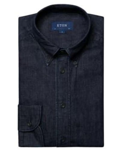Eton Jeans zeitgenössischer fit -hemd - Blau