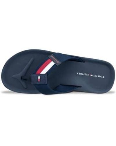 Tommy Hilfiger Desert Sky Sport Corporate Beach Sandal 40 - Blue