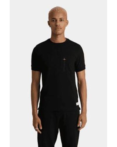 Android Homme T-shirt à poche zip - Noir