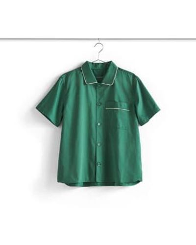 Hay Emerald Pyjama Shirt With Short Handle Outline - Green