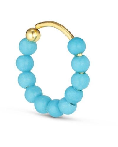 Jane Kønig Jane Konig Bermuda Turquoise Twist Earring - Blu
