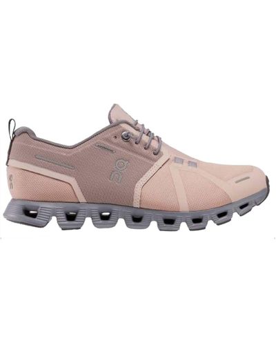 On Shoes Cloud 5 Waterproof Rose Fossil Trainers in Pink | Lyst