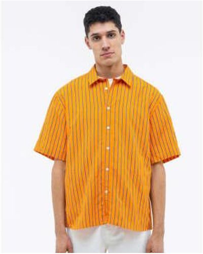 Castart Malibu Striped Shirt S - Orange