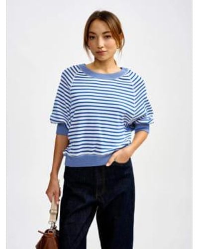 Bellerose Anglet Sweater Stripe - Blu