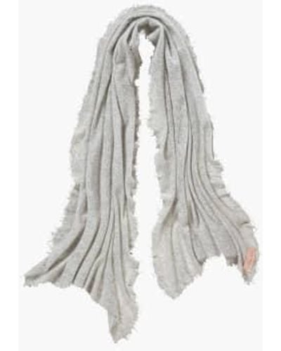 PUR SCHOEN Hand Felted Cashmere Soft Scarf + Gift Wool - Grey