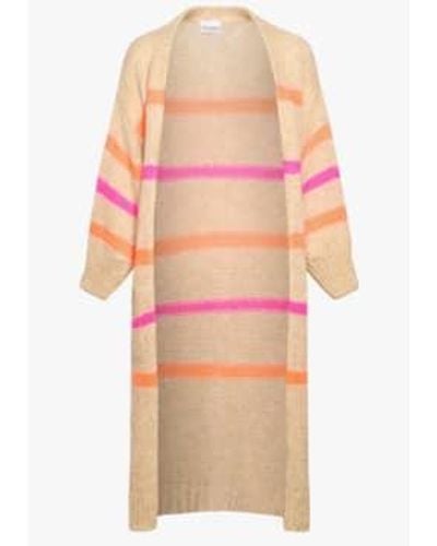 Noella Prisca Knit Cardigan Long Mix Xs/s - Pink