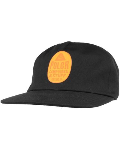 Poler Fruit Sticker Cap Black