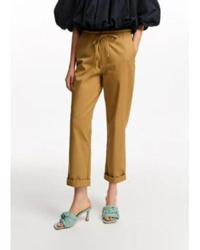 Essentiel Antwerp Fomo Tapered Trousers Camel 34 - Yellow