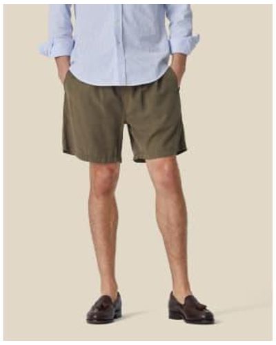 Portuguese Flannel Olive Dogtown Shorts / M - Natural