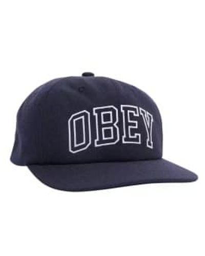 Obey Rush 6 Panel One Size - Blue