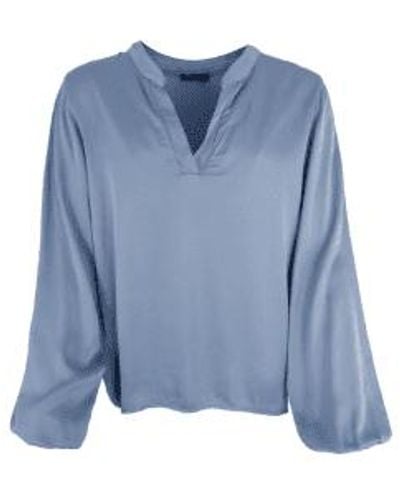 Black Colour Bc ellis blouse long blue jean - Azul
