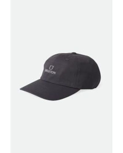 Brixton Alpha Washed Navy Vintage Wash Lp Cap - Blue