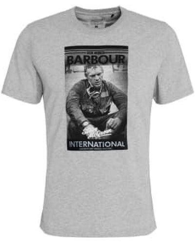 Barbour International Mount T-shirt Marl S - Grey