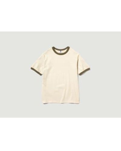 Good On S/s Ringer Cotton Jersey T-shirt S - White