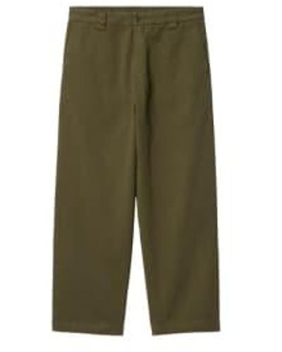 Carhartt Pantalon Bradford Highland Garment Dyed - Verde