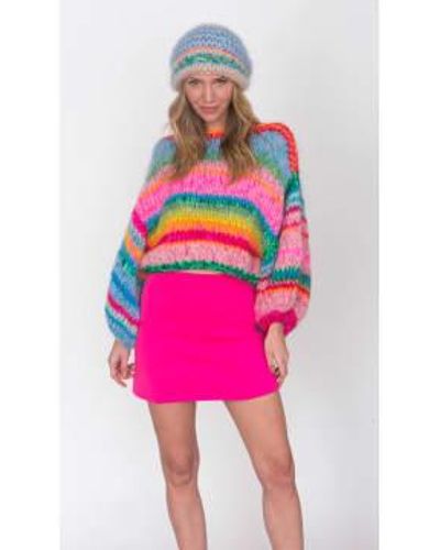 NIZHONI Brights Nikki Sweater Size Medium - Pink