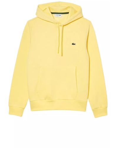 Lacoste Yellow Hoodie Sweatshirt