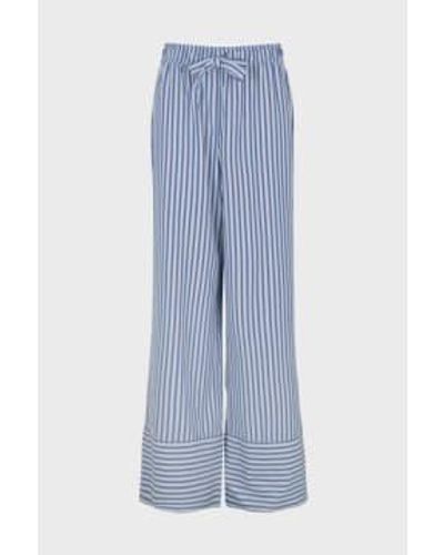 Crās Day Trousers Dark Stripe 34 - Blue