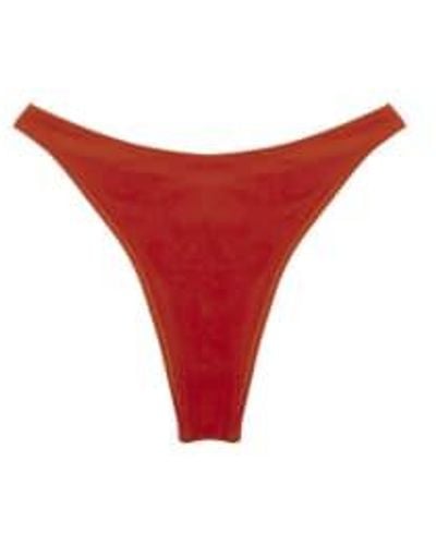 Lido Trentotto Terracota Bikini Bottom - Rosso
