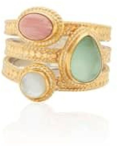 Anna Beck Oasis Faux Stacking Ring 1 - Multicolore