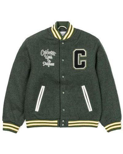 Carhartt Wip Pembroke Varsity Jacket Loden - Verde