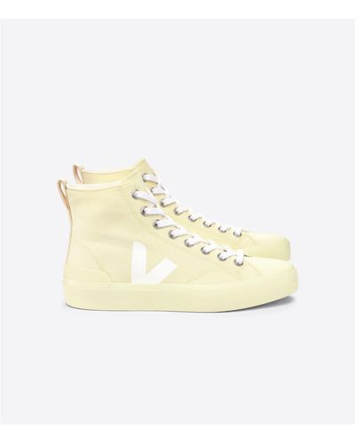 Veja Butter White Wata Ii Canvas Shoes With Butter Sole - Metallizzato