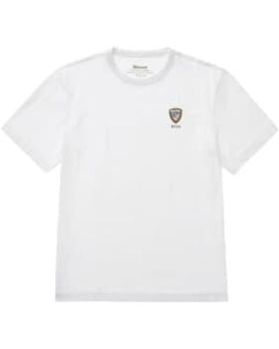 Blauer Camiseta Para Hombre 24sbluh02145 004547 100 - Blanco