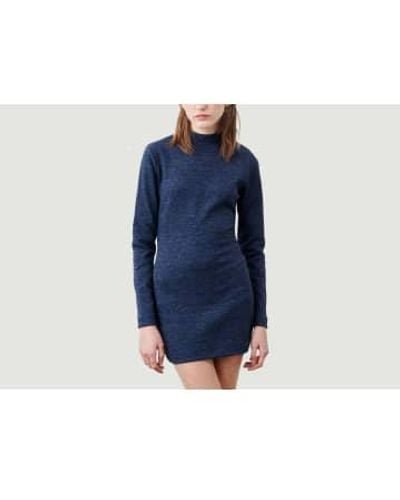 Sessun Augusta Short Dress With Long Sleeves - Blu