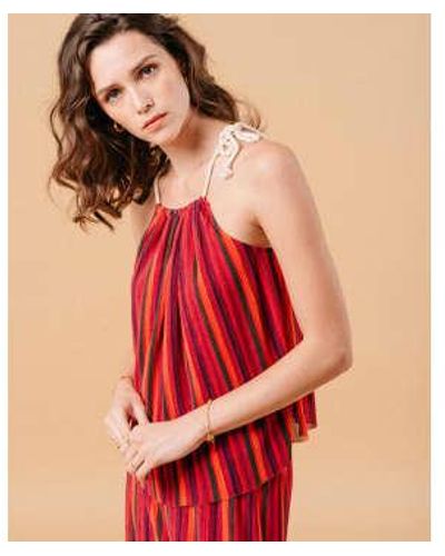Grace & Mila Grace And Mila Or Merci Woven Top - Rosso