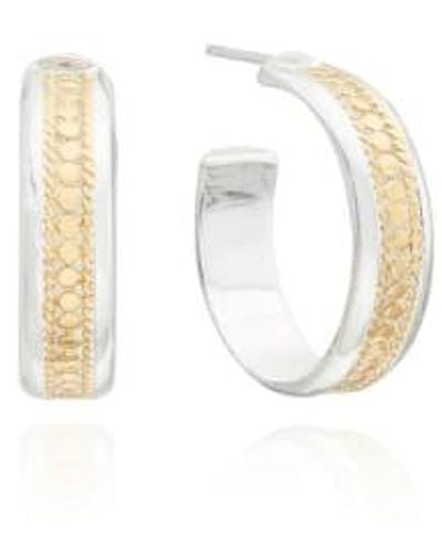 Anna Beck Er10360twt Wide Hoop Earrings One Size / Mixed - White