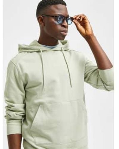 SELECTED Sweat A Capuche Vert Amande - Verde