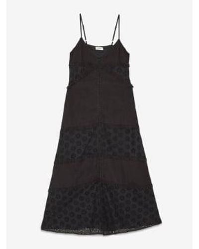 Ottod'Ame Broderie Anglaise Dress Uk 10 - Black