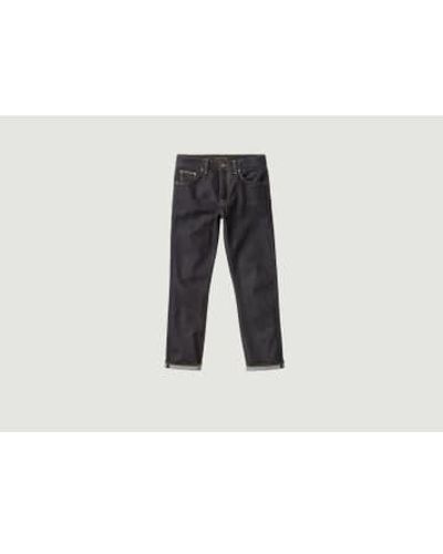 Nudie Jeans Gritty Jackson Dry Maze Selvage - Mehrfarbig