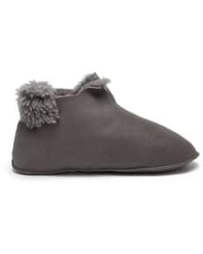 Gushlow & Cole Boots zapatillas peluche peluche-Taupe - Gris