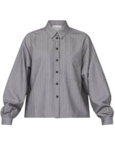 Sisters Point Verin camisa pinstriped - Gris