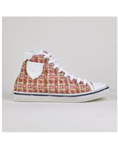 Saint Laurent Baskets bedford en rose - Blanc