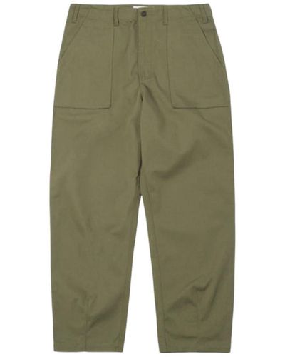 Universal Works wide-leg cotton-blend Trousers - Farfetch