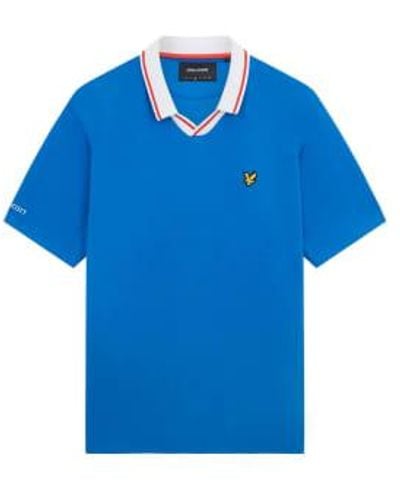 Lyle & Scott France Football Polo Shirt 1 - Blu