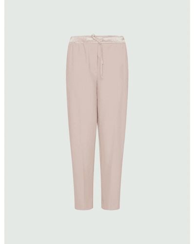 Marella Pantalones jersey sortillo milva col: nudo rosa, tamaño: 14 - Blanco