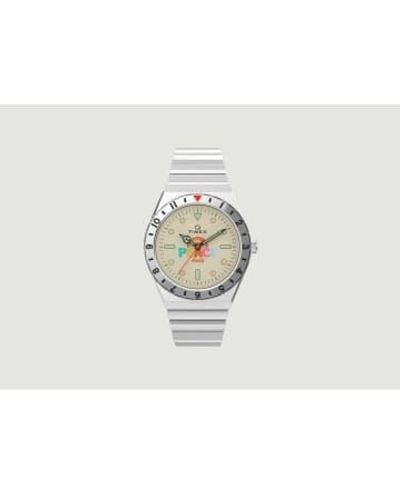 TIMEX ARCHIVE Q Timex X Coca Cola Unity Collection Stainless Steel Bracelet Watch - Bianco